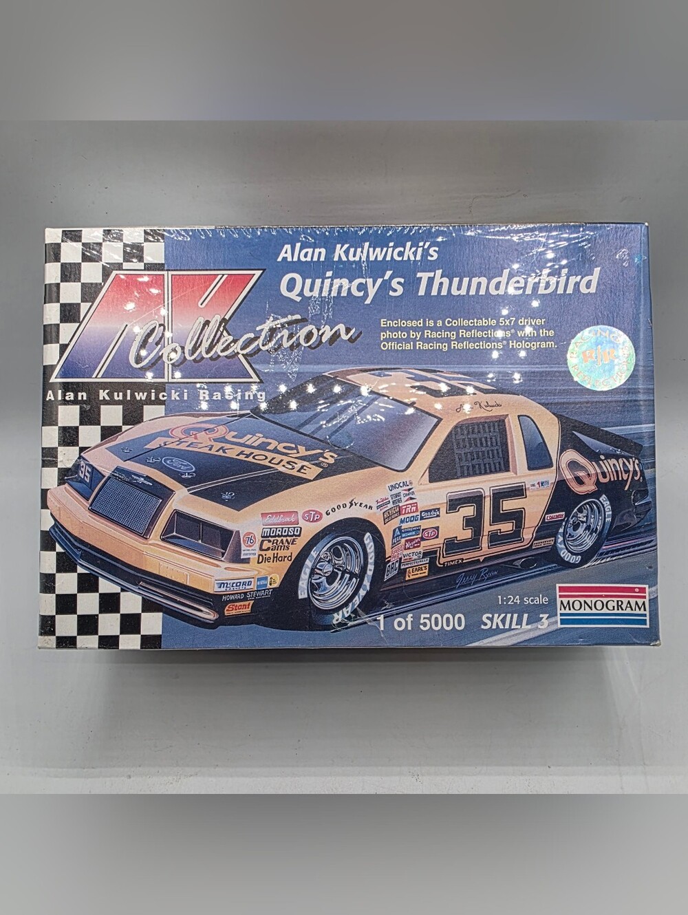 MONOGRAM #35 ALAN KULWICKI'S QUINCY'S 1/24 SCALE MODEL KIT. New